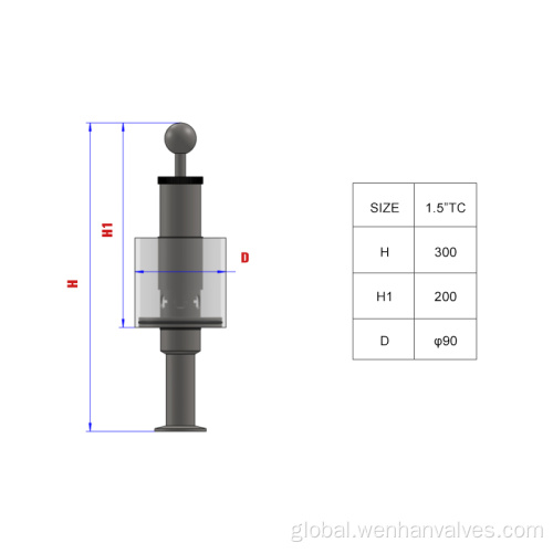 Straight PipeType Brewing Equipment Pressure Relief Valves